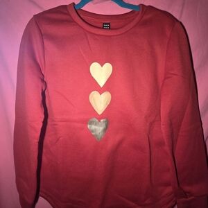 SHEIN Red Crewneck Sweatshirt
